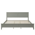 thumbnail image 4 of SYNGAR King Bed Frames with Headboard, Solid Wood King Platform Bed, No Box Spring Needed, Gray, LJ2089, 4 of 7