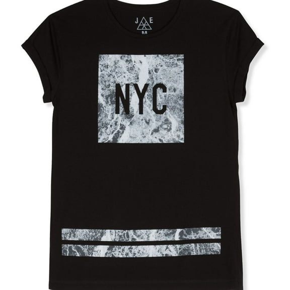 Jem Mens Marble NYC Graphic T-Shirt, Black, X-Large