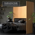 thumbnail image 6 of 6 Ft Tall Bamboo Wave Screen, Honey, 6 of 8