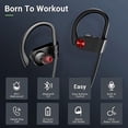 thumbnail image 2 of VRIFOZ Bluetooth Headphones, Bluetooth 5.3 IPX7 Waterproof Wireless Sports Earbuds for Workout Gym, 16 Hrs Playtime Running Headphones with Noise Cancelling Mic, HiFi Bass Stereo in-Ear Earphones, 2 of 5