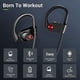 thumbnail image 2 of VRIFOZ Bluetooth Headphones, Bluetooth 5.3 IPX7 Waterproof Wireless Sports Earbuds for Workout Gym, 16 Hrs Playtime Running Headphones with Noise Cancelling Mic, HiFi Bass Stereo in-Ear Earphones, 2 of 5