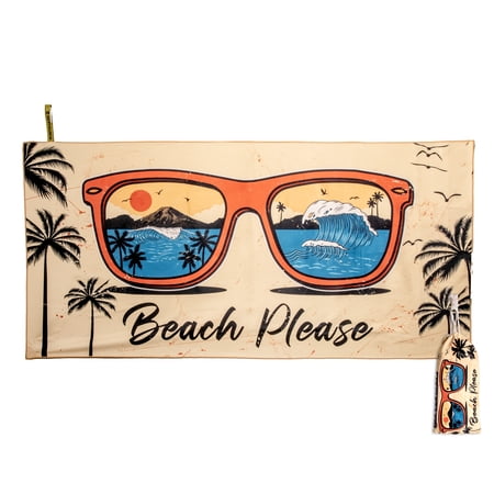 Beach Please|BeachTech 30"x60" sustainable beach towel|Eco-friendly
