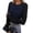 *Navy, variant on ClodeEU Women's Long Sleeve Slim Fit Shirts ,Color Block Baseball Tee Raglan Crew Neck Tops Gray,Womens Plus L