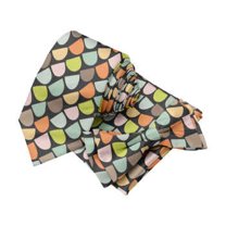 Soimoi Velvet Fabric Semi Circle Geometric Printed Craft Fabric by the Yard 58 Inch Wide