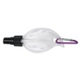 thumbnail image 5 of 50ml Leaf Shape Transparent Travel Dispensing Spray Bottles with Keychain Refillable ContainerBlack Nozzle, 5 of 8