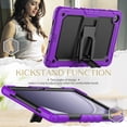 thumbnail image 3 of FJLBDE Case for Samsung Galaxy Tab A9+/A9 Plus 11 inch 2023 SM-X210/X216/X218, Rugged Shockproof Tablet Cases Cover with Kickstand Shoulder Strap, Purple, 3 of 7