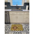 thumbnail image 3 of Carolines Treasures BB1504RUG Chocolate & Brown Poodle Spoiled Dog Machine Washable Memory Foam Mat, 3 of 4