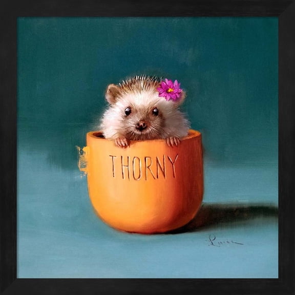 Great Art Now Cactus Flower by Lucia Heffernan, Framed Wall Art, 13.25W x 13.25H