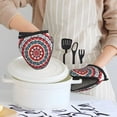 thumbnail image 6 of Pofeuu Round Design Print Thickened Mini Silicone Oven Mitts Heat Resistant, Rubber Oven Mitt Gloves, Finger Pinch Grips, Pot Holder, Silicone Potholder, 6 of 7