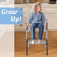 thumbnail image 5 of Babyeap 4in1 Convertible Baby High Chair, Transitions from Baby to Adult Stool, 8-Level Adjustable, Foldable, Removable Tray, Gray, 5 of 13