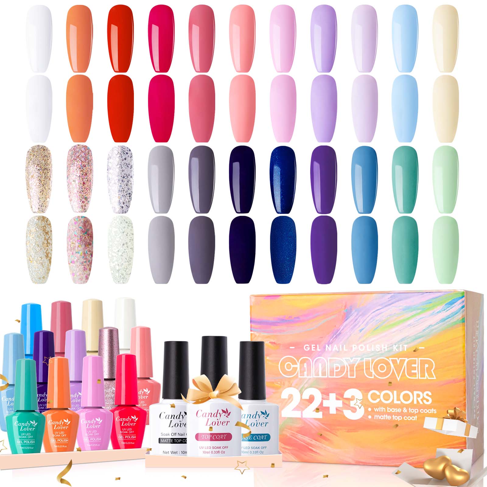 Candy Lover Gel Nail Polish Kit 22 Colors