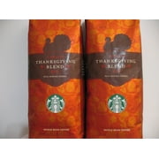 Starbucks Thanksgiving Blend 2012 Whole Bean Coffee (Two 16Oz Packs)