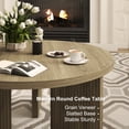 thumbnail image 4 of Noodeniya 35" Round Coffee Tables, Accent Tea Tables for Living Room, Grey, 4 of 7