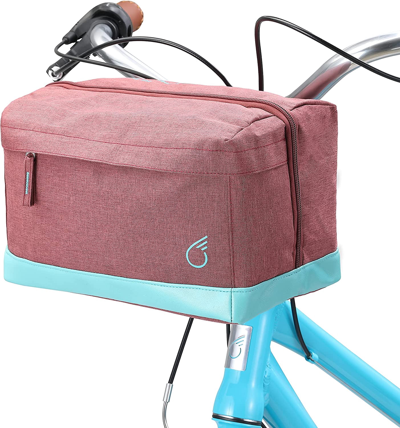 sixthreezero Bike Handlebar Bag, Waterproof Bicycle Front Bag, Burgundy