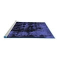 thumbnail image 2 of Ahgly Company Machine Washable Indoor Rectangle Abstract Blue Modern Area Rugs, 2' x 4', 2 of 4