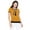 Camel/Black, variant on YEMAK Women's Short Sleeve Crewneck Cat Print Casual T-Shirt Sweater MK32004CAT-DUSTY ORANGE/BLACK-M