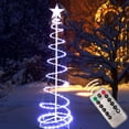 thumbnail image 7 of Light Up Cold White Christmas Spiral Tree with Remote Control for Outdoor Christmas Decorations, Christmas Yard Decorations, Indoor Christmas Decorations, 7 of 7
