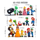 thumbnail image 2 of Figuras Super Mario Bross, Luigi, Mario, Juguetes Niños 23 piezas, Multicolor, 2 of 5