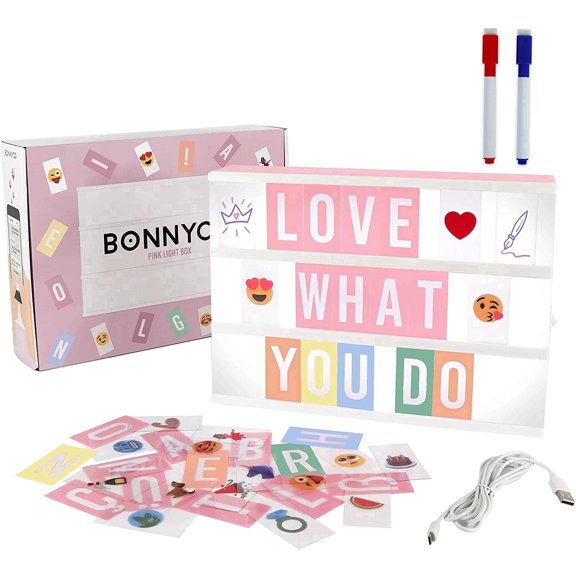 Movsou Cinema Light Box Personalized Neon Signs, Hunt Bag Rabbit Easter Basket for Kids Easter Hunting Pink.