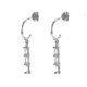 thumbnail image 1 of Pendientes colgantes de borla de circonita cúbica blanca, rosa y púrpura en plata de ley 925, pendientes colgantes de lujo con dije de cristal circular ----II ---Código de producto 72116 II, 1 of 3