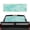 Cyan Gold Marble Pattern, variant on POLERO Green Ink Splatter Camo Truck Rear Window Decal for Most Pickup Trucks, No Fade Waterproof Vinyl Car Rear Windshield Sunshade