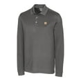 thumbnail image 2 of Men's Cutter & Buck Gray Houston Astros Big & Tall Advantage Eco Pique DryTec Tri-Blend Long Sleeve Polo, 2 of 3