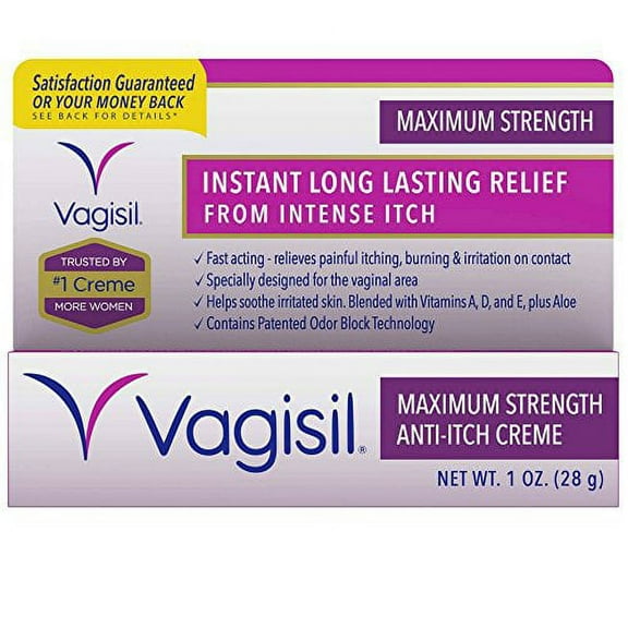 Vagisil Maximum Strength Anti-Itch Creme, 1 Oz, 3 Pack