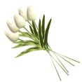 thumbnail image 4 of Mini flor artificial Oficina en casa Decoración floral Banquete de boda Decorativo PU Flor falsa, Blanco 5 piezas Speravity ZHF0582-01B, 4 of 6