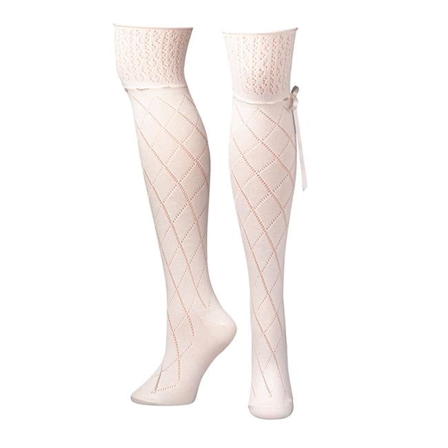 cream boot socks