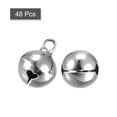 thumbnail image 3 of 12mm Small Jingle Bells for Craft DIY Christmas Vacuum Plating Silver Tone 48 Pack, 3 of 5