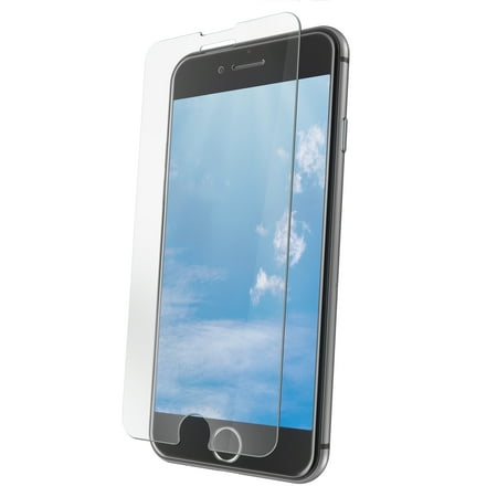onn. Clear Glass Screen Protector for iPhone 6 Plus/6s Plus/7 Plus/8 Plus