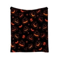 thumbnail image 2 of Halloween Fleece Blanket 40x50in Soft Throw for Couch Bed, Warm Plush Flannel Cover with Halloween Print, Lightweight Washable Home Decor Gift by OVFUIZ, 2 of 6