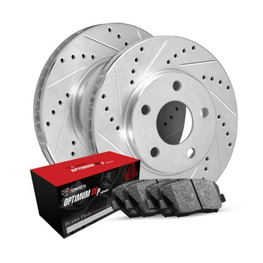 R1 Concepts Front Brakes and Rotors Kit |Front Brake Pads| Brake Rotors and Pads| Optimum OEp Brake Pads and Rotors WGUN1-72018