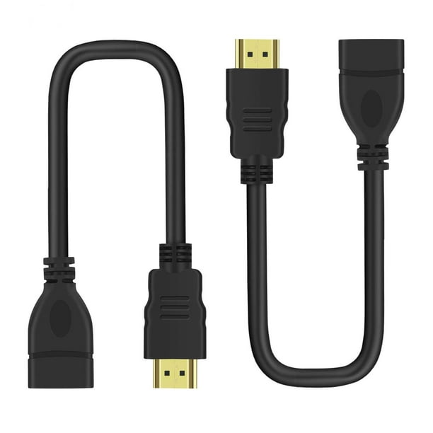 HDMI HDMI Extension Cable Male to Female 18Gbps Speed Extender Cord Adapter Compatible with Roku/Fire TV Stick,Chromecast, PS4/PS5,Nintendo Switch (1FT, 2Pack) - Walmart.com