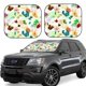 thumbnail image 1 of Fotbe Floral Vintage Juego de 2 Piezas de Parasoles para Parabrisas | Bloqueador Solar para Auto | Accesorios Plegables para Protección Solar Interior-Large, 1 of 6