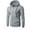 Gray, variant on ZQUUVOU Men's Solid Color Hooded Zipped Up Sweatshirt Gentleman Casual Loose Sportswear Solid Color Long Sleeve Coat Outwear Black