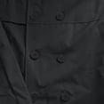 thumbnail image 4 of Mens Pea Coats Double Breasted Notched Lapel Belt Casual Slim Fit Trench Coat Mid Long Fall Winter Windproof Overcoat with Pockets Black, 4 of 6