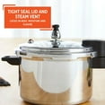 Imusa 4.2Qt Stovetop Aluminum Pressure Cooker with Safety Regulator
