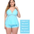 thumbnail image 2 of Sexyfree Women Cami Pajama Set Lace Camisole Lingerie and Shorts Nightwear Sexy Pj Lounge Sets, 2 of 4