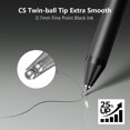 thumbnail image 2 of wqlpp-8 Pack Black Gel Pens (0.7mm Fine Point) – Smooth Quick-Drying Ink, Retractable Gel Pen for Writing, Journaling, Note-Taking – Office, School, Home & Work Supplies (8Pcs-Black Ink, 2 of 4