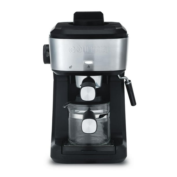 Gourmia 4-Shot Steam Espresso Maker with Frothing Wand- GCM4210, 4