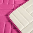 thumbnail image 6 of 3 Piece Rectangular Color Variant Memory Foam Bathroom Rug Set Non-Slip PVC Backing, 6 of 8