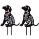 thumbnail image 5 of 23*29*0,3 cm Dog Yard Art acrílico negro ahuecado enchufe decorativo de jardín para perros, 5 of 5