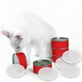 RUSR 5x Plastic Dog Cat Canned Lid Reusable Pet Food Storage Keep Fresh