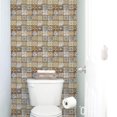 thumbnail image 4 of Amdohai 3 Dimension Multicolor Geometric Pattern Water-resistant Moistureproof Removable Self Adhesive Wallpaper Peel & Stick PVC Wall Stickers for Living Room Bathroom Kitchen Countertop, 4 of 8