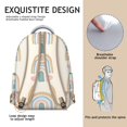 thumbnail image 3 of Vintage Fashion Inspired School Backpack for Student, Waterproof and Wear-Resistant Oxford Cloth, Adjustable Straps, Comfortable Padding, Large Capacity Multipurpose Travel Bag, 3 of 6