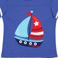 thumbnail image 4 of Inktastic Sailing Boat, Sailor, Sailing, Sails, Boat, Ship Boys Toddler T-Shirt, 4 of 5