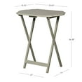 thumbnail image 3 of Linon Henson Folding Snack Tray Table Set, Set of 2, Gray Finish, 3 of 10