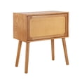 thumbnail image 3 of Christopher Knight Home Wood Nightstand with Rotating Hidden Compartment, Modern Storage Bedside Table, Natural, 3 of 13