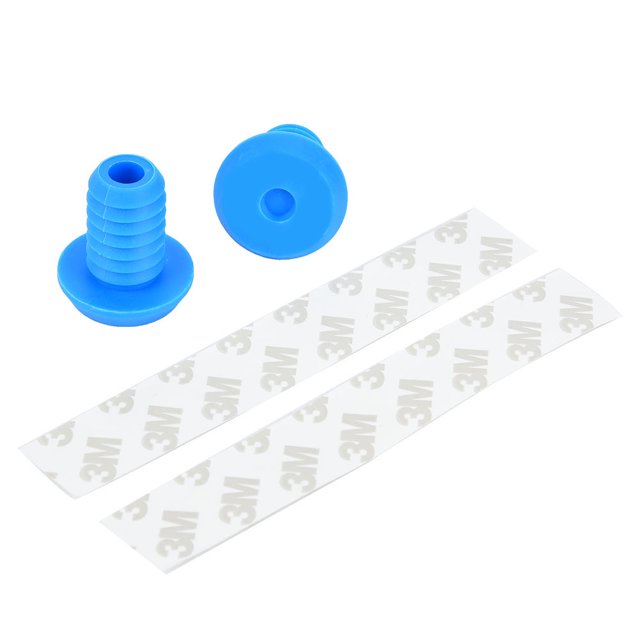 2 uds Propalm plástico bicicleta manillar agarre extremo tapón accesorio de ciclismo azul